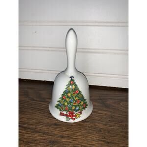 Bell‎ with Christmas Tree White 5” X 3”